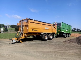 New 2022 Richard Western SF 18 Grain Auger Hydraulic Tipping Trailer