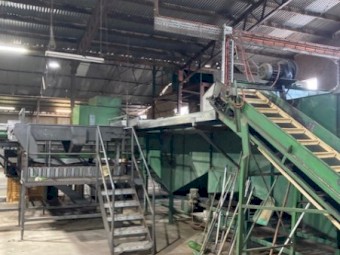 Citrus production line complete grader and feedline