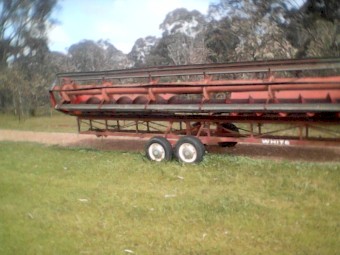 22ft open front Batt reel on trailer Circa early 80's WHITE     - $1600 No GST Applies