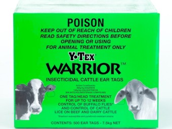 Y-Tex Warrior Insecticidal Cattle Ear Tags (OP)