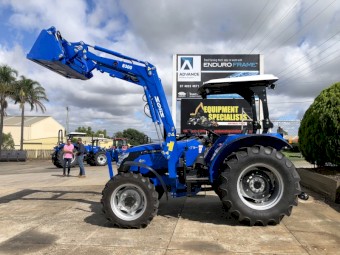 75HP Tractor with FEL + 4in1 Solis S75