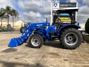 75HP Tractor & FEL + 4in1 & Pallets Forks Solis S75