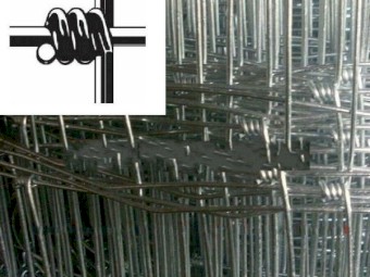 FENCING WIRE MESH HINGED JOINT 9/1.25/30 X 100 MTS