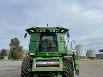 2002 John Deere 9650 STS Header with 930D 30ft Front & Trailer
