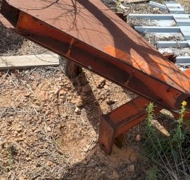 3PL Single Tine Tractor poly pipe ripper 