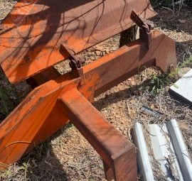 3PL Single Tine Tractor poly pipe ripper 