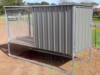 Dog Kennel - Raised Run Kennel, Single Bay