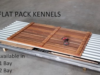 Dog Kennel - Raised Run Kennel, Single Bay