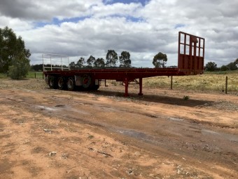 40ft White Flat Top Trailer