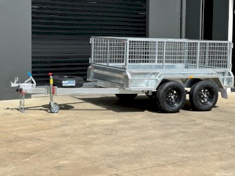 8x5 Tandem Trailer Galvanised Heavy-Duty, Fully Welded 2t ATM 600mm Cage