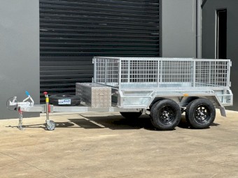 8x5 Tandem Trailer Galvanised Heavy-Duty, Fully Welded 2t ATM 600mm Cage