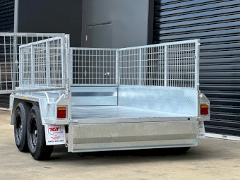 8x5 Tandem Trailer Galvanised Heavy-Duty, Fully Welded 2t ATM 600mm Cage