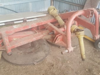 Drum disk hay mower