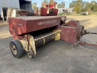 Small square baler, accumulator, and grab