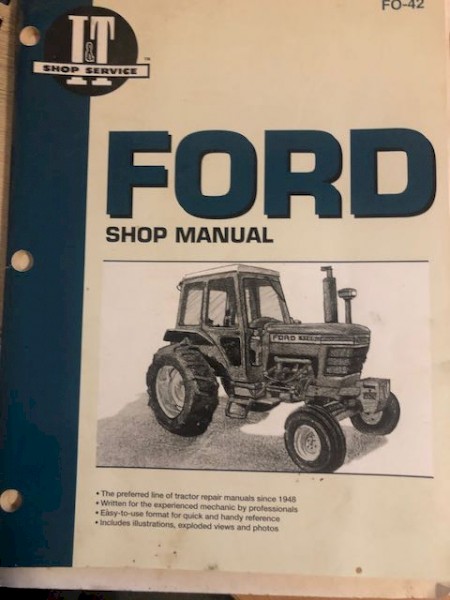 Shop Manual for Ford models 5000 to 7710 tractor
