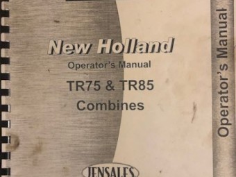 Operators Manual for New Holland TR75 and TR85 headers
