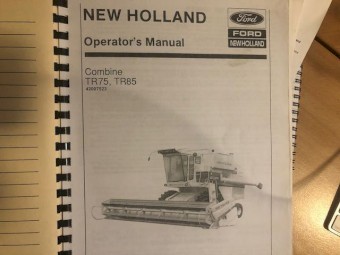 Operators Manual for New Holland TR75 and TR85 headers