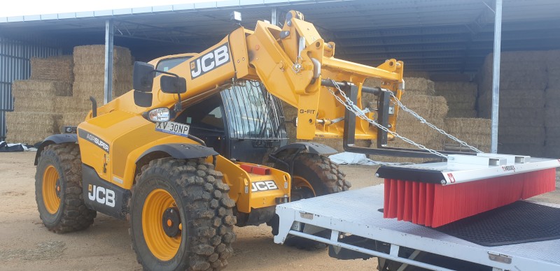 Forklift Broom Telehandler broom Bobcat broom 2.44m Wide