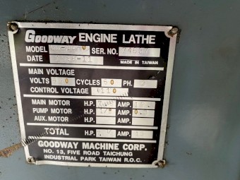 Goodway Metal Lathe