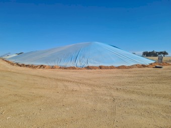 GRAIN BUNKER TARPS (NEW) 50M X 30M  