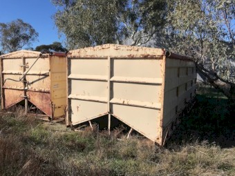EVERTRANS BULK A-FRAME BINS (X2)