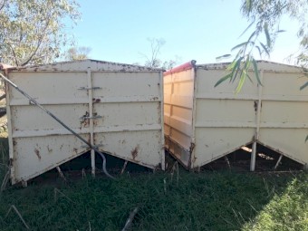 EVERTRANS BULK A-FRAME BINS (X2)