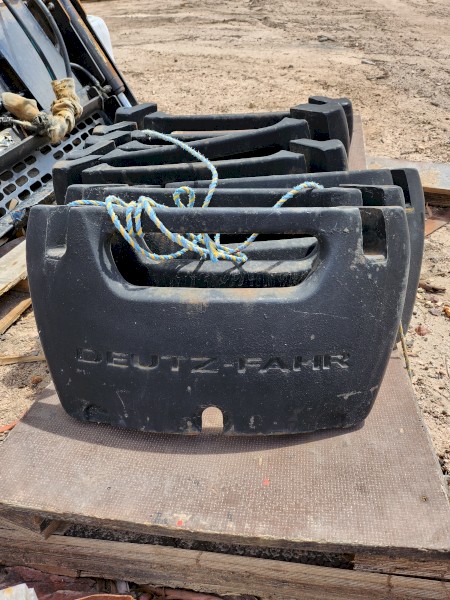 DEUTZ -FAHR Front Wafer weights 8 in total