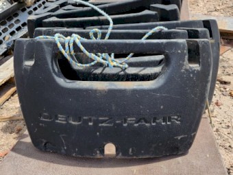 DEUTZ -FAHR Front Wafer weights 8 in total