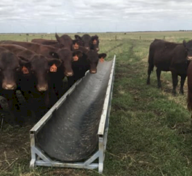 8M Rubber Grain Trough