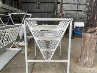 Galvanised Farm hay feeder