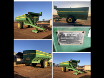 2010 Trufab Grain King 30 tonne Chaser Bin