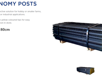 600x Cyclone Starpost Black 180cm