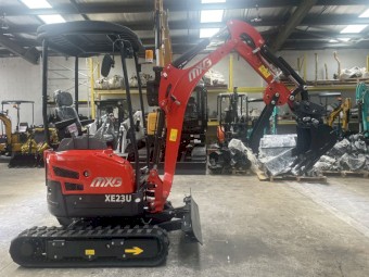 MXG Excavator XE23U Kubota Diesel Engine Swing Boom, Extendable Tracks