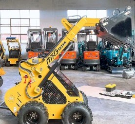 MXG SK35W Mini Skid Steer Loader,Max Travel Speed:0-6.5km/h briggs & stratton engine.
