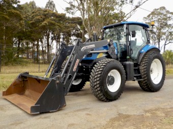 2014 New Holland T6050 PLUS 4WD/FWA 125hp Agricultural Farm Tractor