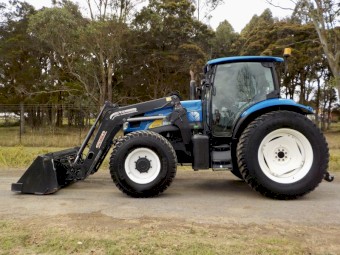 2014 New Holland T6050 PLUS 4WD/FWA 125hp Agricultural Farm Tractor