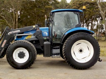 2014 New Holland T6050 PLUS 4WD/FWA 125hp Agricultural Farm Tractor