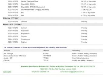 Wheaten and Rye 5x4 Round bales