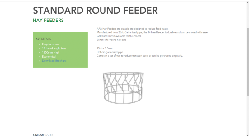 AFG Round bale feeder 