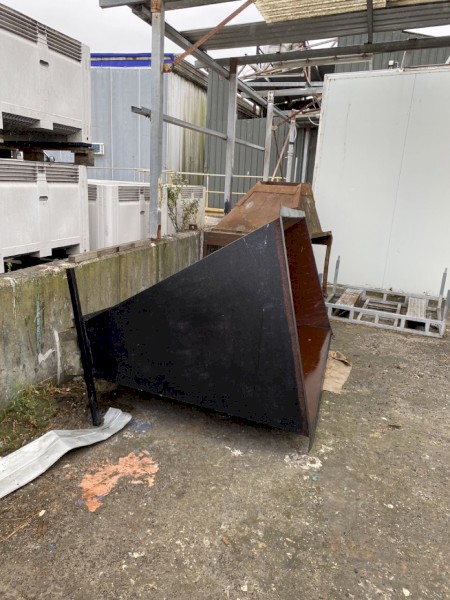 Large Galv Steel Hopper