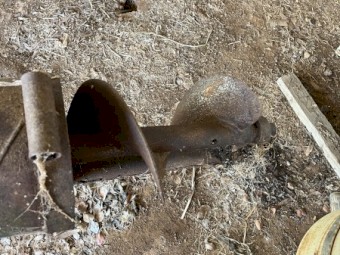 20 hp Kohler 41ft ,9 inch Fast flow auger with power wheel and electric winch 