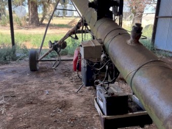 20 hp Kohler 41ft ,9 inch Fast flow auger with power wheel and electric winch 