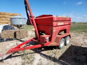 2018 Bromar Feed Trailer Twin Bin
