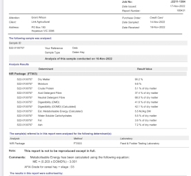 Oaten Hay 575kg 8x4x3 Bales ( Season 22/23)