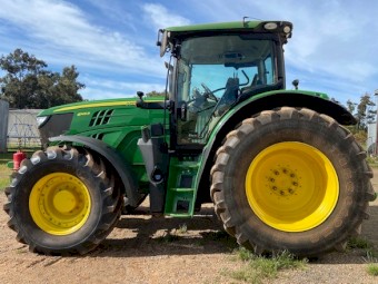 2016 John Deere 6145R tractor  FWA 1384Hours