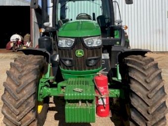 2016 John Deere 6145R tractor  FWA 1384Hours