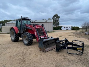 2010 Massey Ferguson 5465 with Loader and Attachments