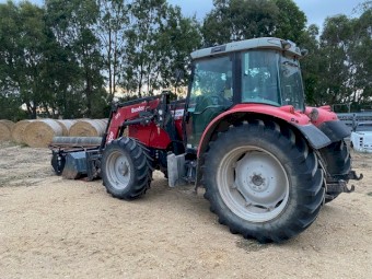 2010 Massey Ferguson 5465 with Loader and Attachments