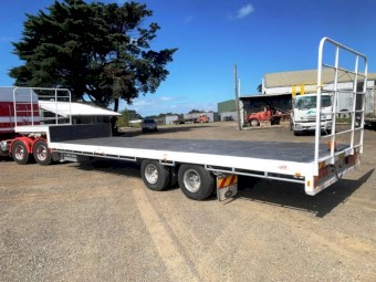 1985 Krueger 40ft Bogie Dropdeck Trailer