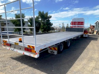 1985 Krueger 40ft Bogie Dropdeck Trailer